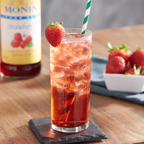 Monin Sugar Free Strawberry Flavoring / Fruit Syrup 750 mL