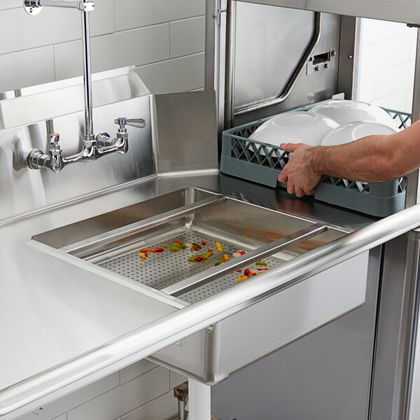 Regency 19 1/2" x 19 1/2" x 4" 18Gauge Stainless Steel Scrap / Pre