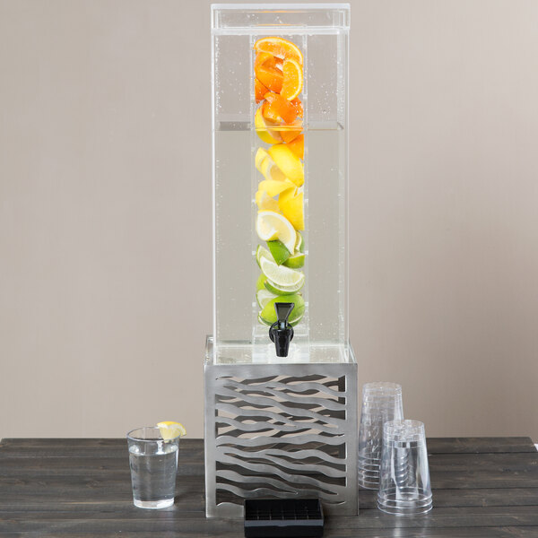 CalMil Acrylic Beverage Dispenser with Infusion Chamber (3 Gallon
