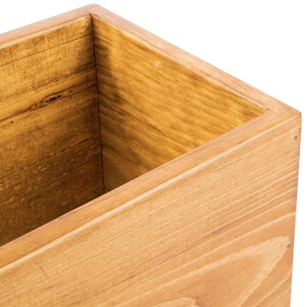 Cal-Mil 166-7-99 Madera Rustic Pine Rectangle Plate Riser - 20 1/2