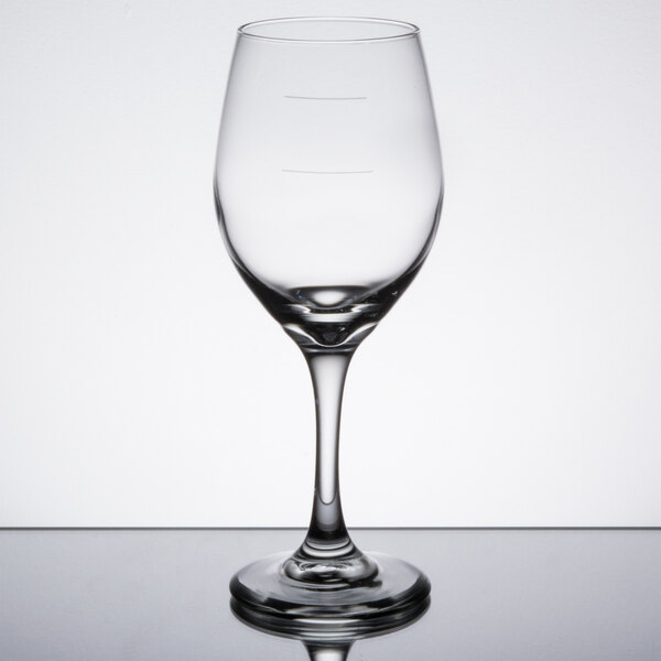 Libbey 30571178N Perception 11 oz. Wine Glass with Pour Lines 24/Case