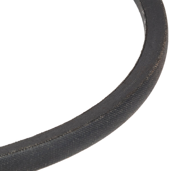 A close up of a black Avantco mixer belt.