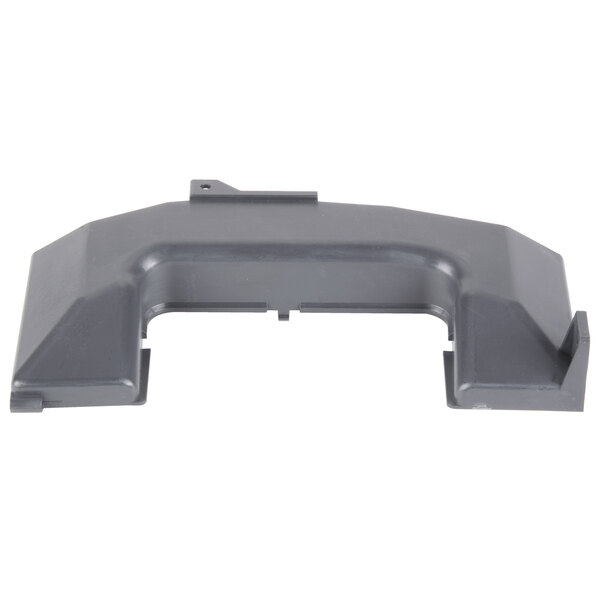 A grey plastic Solwave wind guide on a white background.