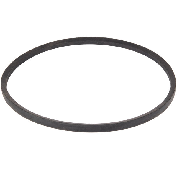 A black rubber belt for an Avantco mixer.