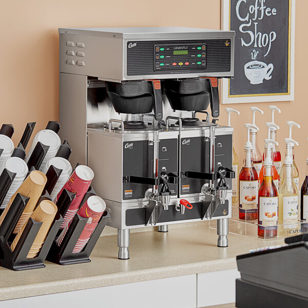 Curtis GEMTS10A1000 Gemini Satellite Coffee Brewer Gal)