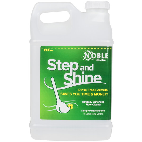Noble Chemical 2.5 gallon / 320 oz. Empty Container for Step and Shine Floor Cleaner