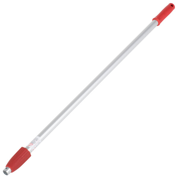 A Unger 2-section telescopic pole with red handles.