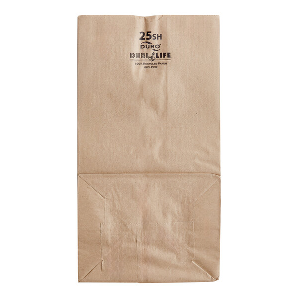 Duro Bag Grocery Bag, Brn, 18 L, 8-1/4 W, PK400 70223