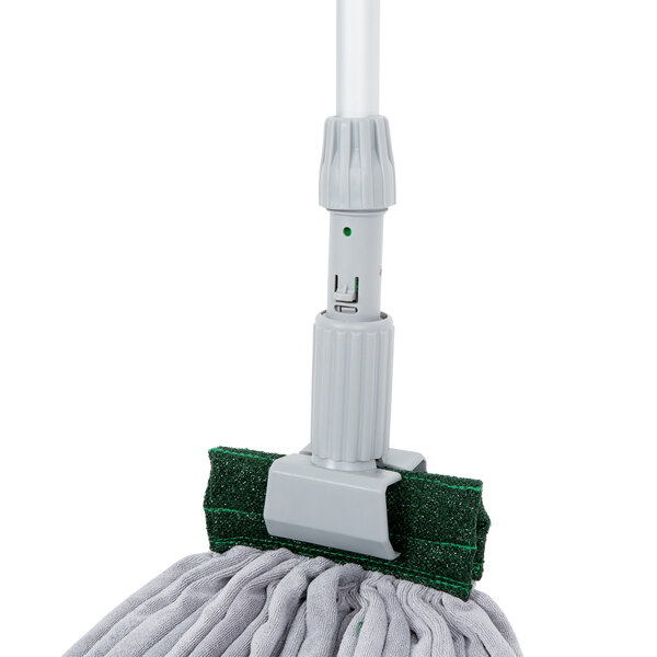 Unger SmartColor 11 oz. Microfiber String Mop Head Kit with Mop Handle