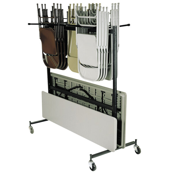 National Public Seating 42860 Folding Chair / Table / Coat Storage