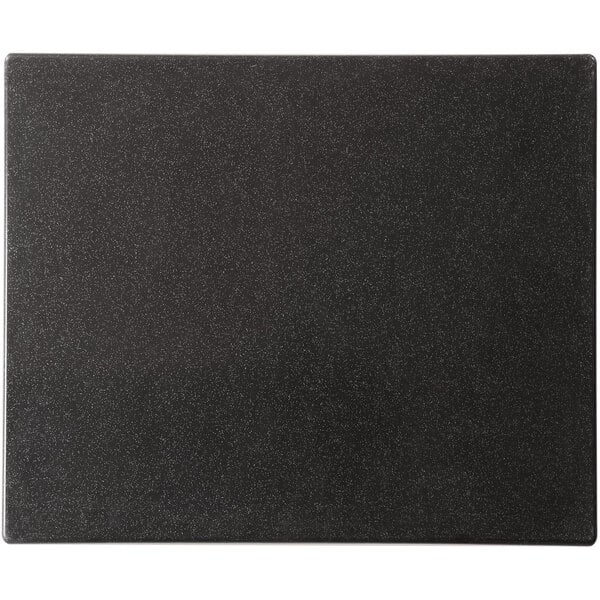 A black square Vollrath Miramar resin template with white specks.