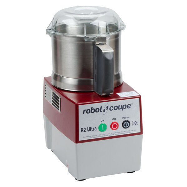 Robot Coupe R2UB 3 Qt. Stainless Steel Batch Bowl Food Processor - 1 hp