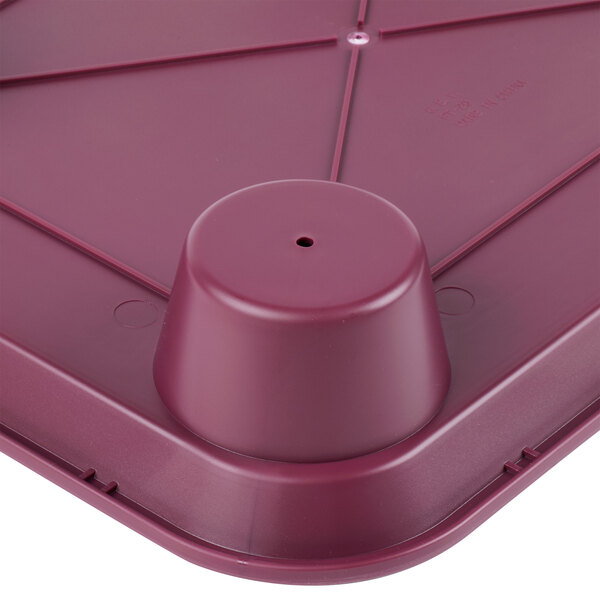 GET FT20BU 14" x 17" Ambidextrous Polypropylene Burgundy Fast Food