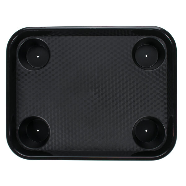 GET FT20BK 14" x 17" Ambidextrous Polypropylene Black Fast Food Tray