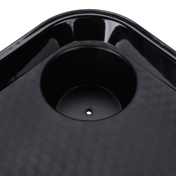 GET FT20BK 14" x 17" Ambidextrous Polypropylene Black Fast Food Tray