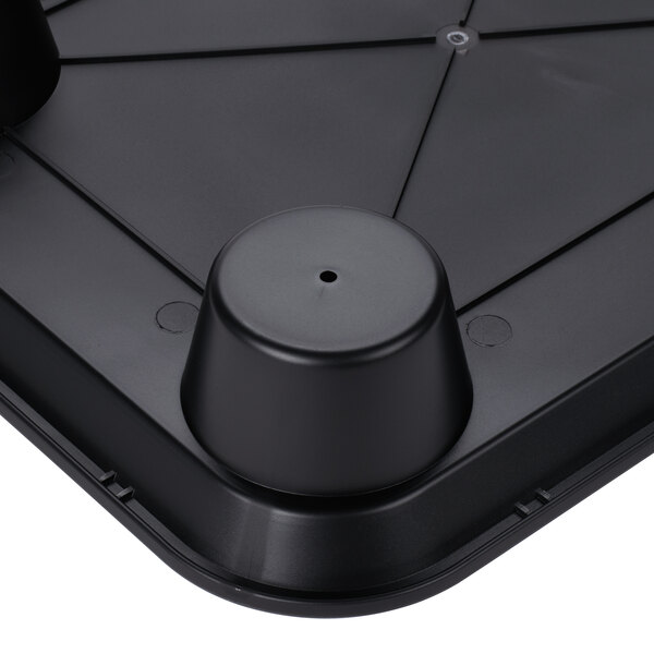 GET FT20BK 14" x 17" Ambidextrous Polypropylene Black Fast Food Tray