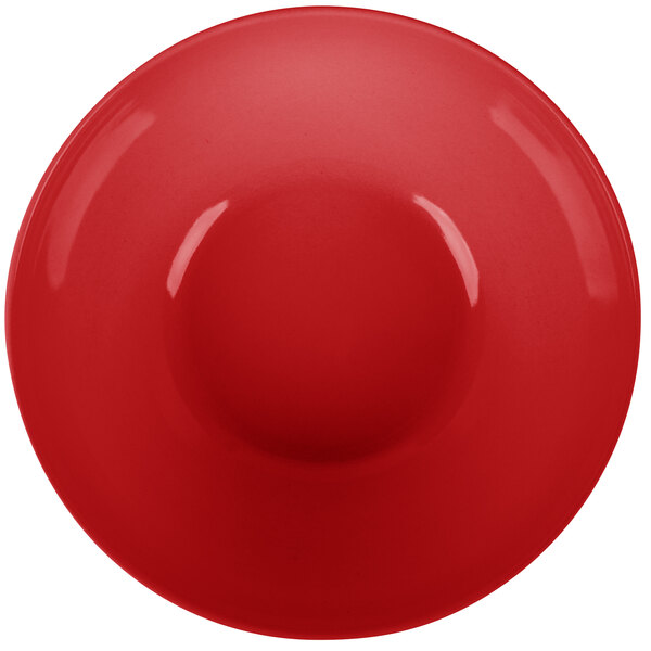 GET SZSB011R BambooServe 3.3 Qt. Round Bamboo Red Salad Bowl 6/Case