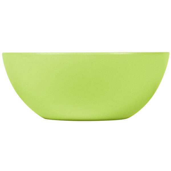 GET SZSB011G BambooServe 3.3 Qt. Round Bamboo Green Salad Bowl 6/Case