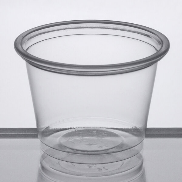 1oz Portion Sauce Cup with Lid Cup only or Lid only Plastic Clear 2500 