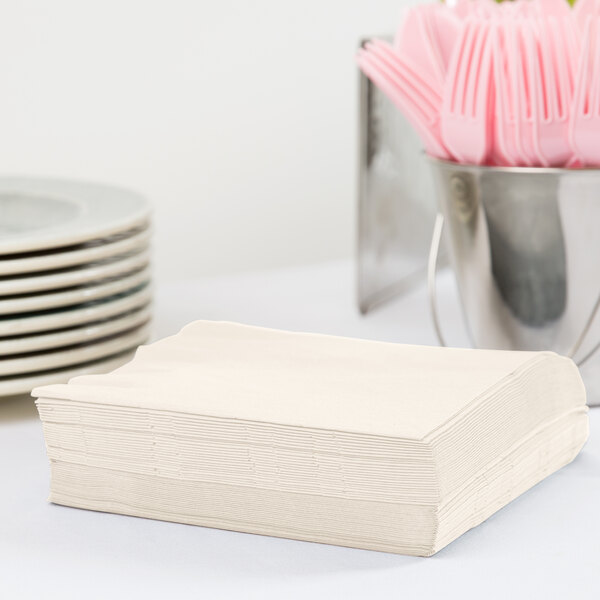LIBERTY PAPER SUPPLY 2-Ply 1/4 Fold White Disposable Napkins – Bulk For Parties