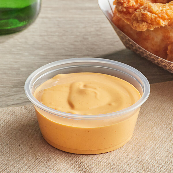 Comfy Package 3.25 Oz Condiment Containers Small Plastic