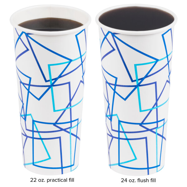 Choice 22 oz. Poly Paper Cold Cup - 40/Pack