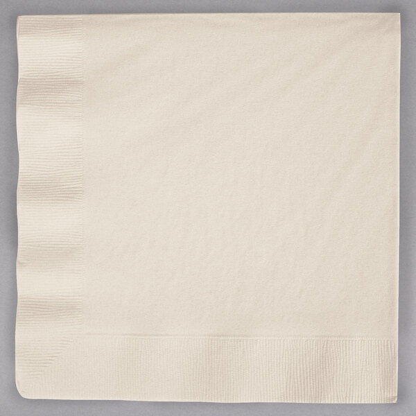Ivory Paper Dinner Napkin, 3Ply Creative Converting 59161B 25/Pack