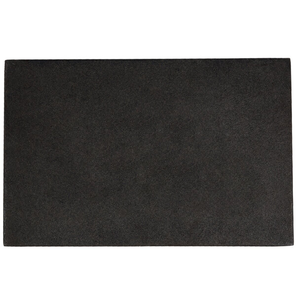 A black rectangular Flat Top Grill Plate with a white border.