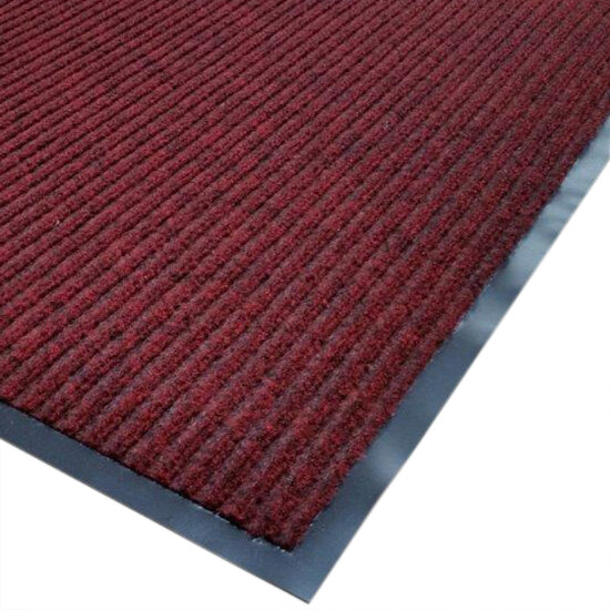 Cactus Mat 1485MR31 3' x 10' Red Needle Rib Carpet Mat 3/8" Thick