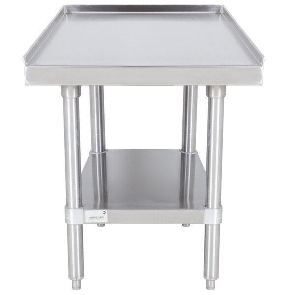 Advance Tabco ES-302 30" x 24" Stainless Steel Equipment Stand with Stainless Steel Undershelf