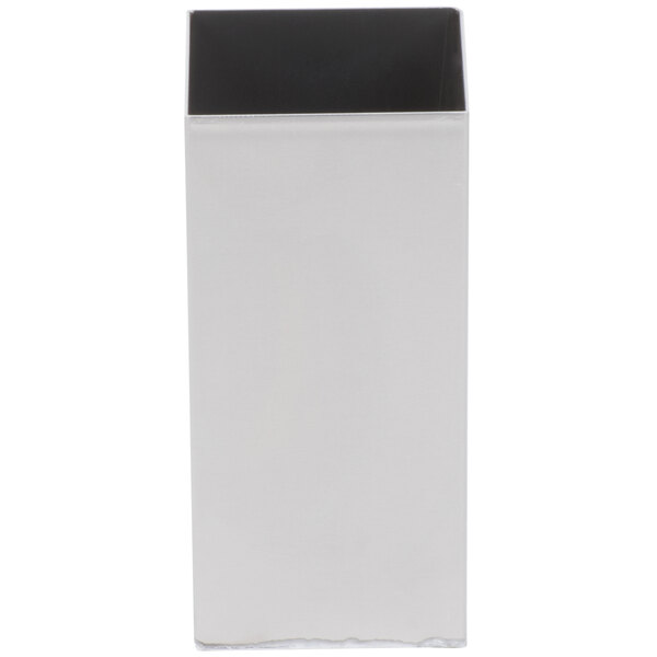 A white rectangular box with a black top containing Polar Temp aluminum freeze cans.