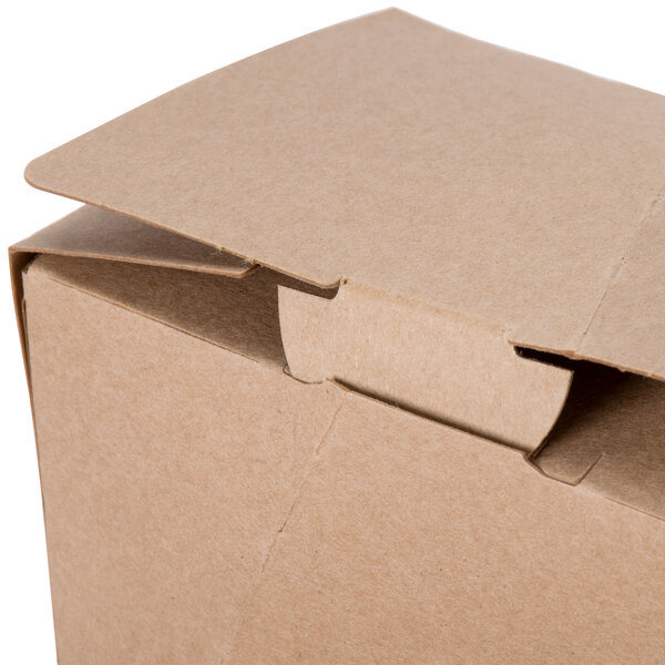 Southern Champion 6 13/16" x 4 13/16" x 2 15/16" Kraft Microwavable Paper Sandwich Wedge