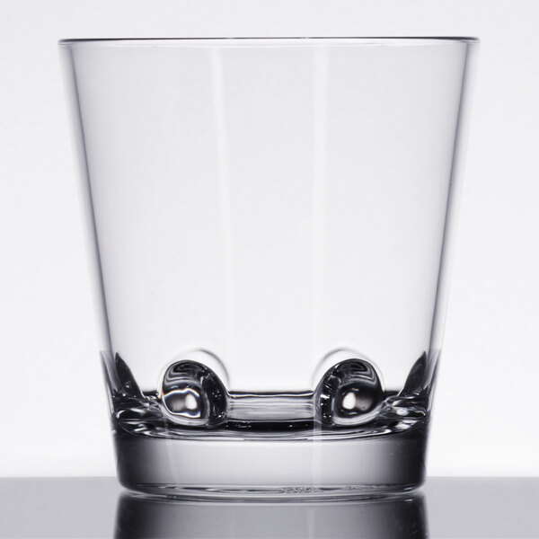 GET SW-1473-CL Loft 9 oz. Customizable SAN Plastic Stackable Rocks ...