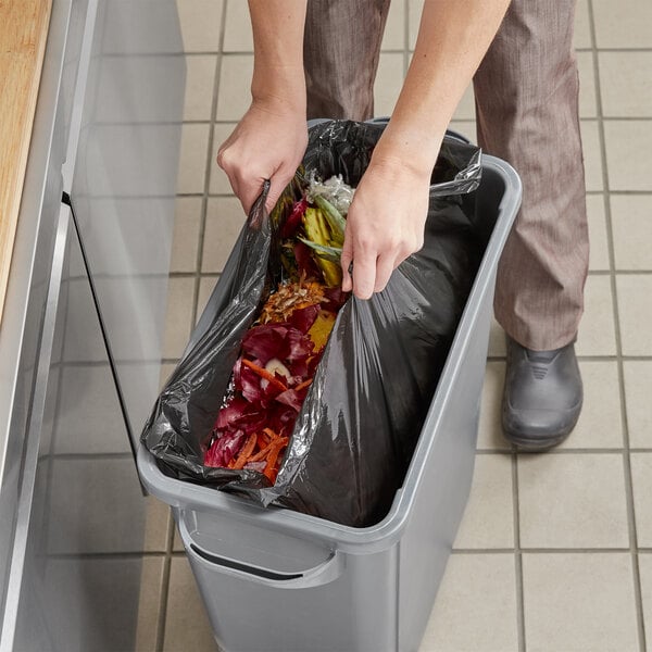 250/Case by Tabletop King 303613C 20-30 Gallon 0.51 Mil 30 x 36 Low Density Medium Duty Clear Can Liner/Trash Bag