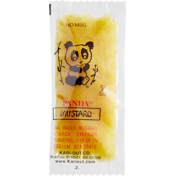 Panda Chinese Hot Mustard Packets (450/Case)