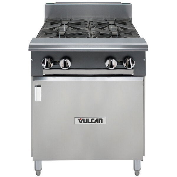 Vulcan V4B24BNAT V Series Natural Gas 4 Burner 24" HeavyDuty Range