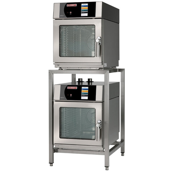 Blodgett BLCT-23-23-E-208/3 Double Mini Boilerless Electric Combi Oven with Touchscreen Controls - 208V, 3 Phase, 5.4 kW