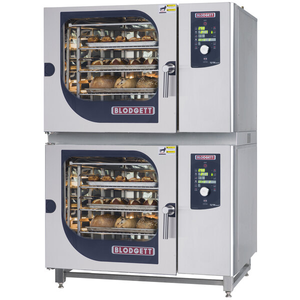 Blodgett BLCM-62-62G Natural Gas Double Boilerless Combi Oven with Dial Controls - 81,800 / 81,800 BTU