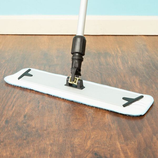 Lavex Janitorial 18" ColorCoded Microfiber Wet Mop Pad Kit with 48 Pads