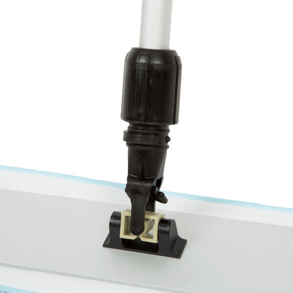 Lavex 18" Microfiber Wet / Dry Mop Kit with 12 Blue Pads