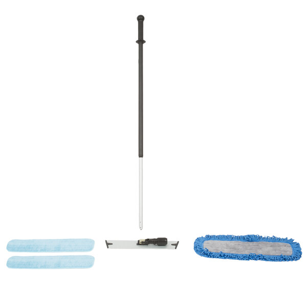 Microfiber Mop Kit with Wet and Dry Pads
