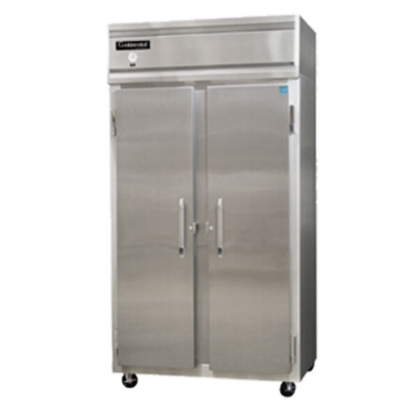 Continental Refrigerator 2FSE-SA 36 1/4" Solid Door Slim Line Reach-In Freezer - 30 cu. ft.