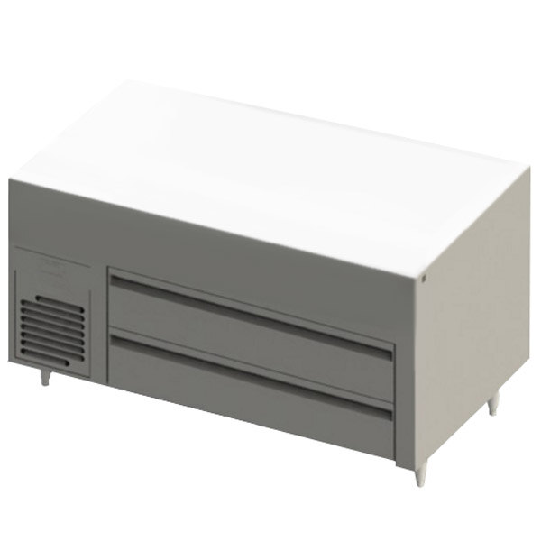 A white Blodgett chef base with two drawers.
