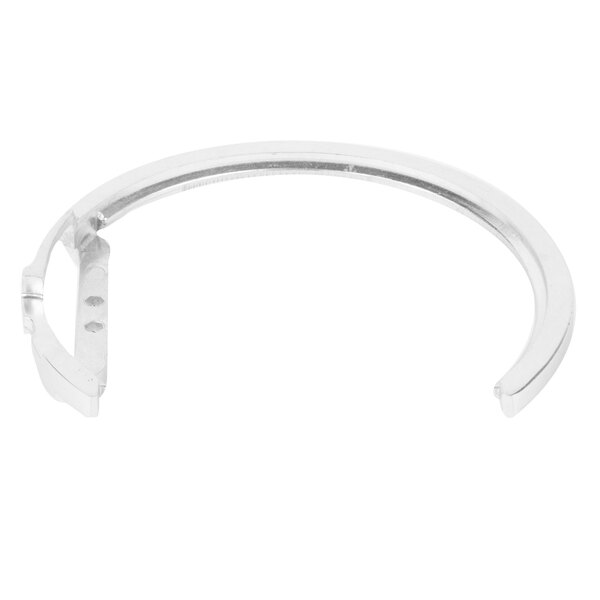 An Avantco 9" Slicer Ring Guard with curved metal and holes.