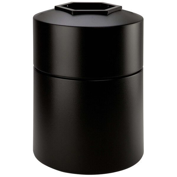 Commercial Zone 730101 PolyTec Series Black 45 Gallon Round Trash Can