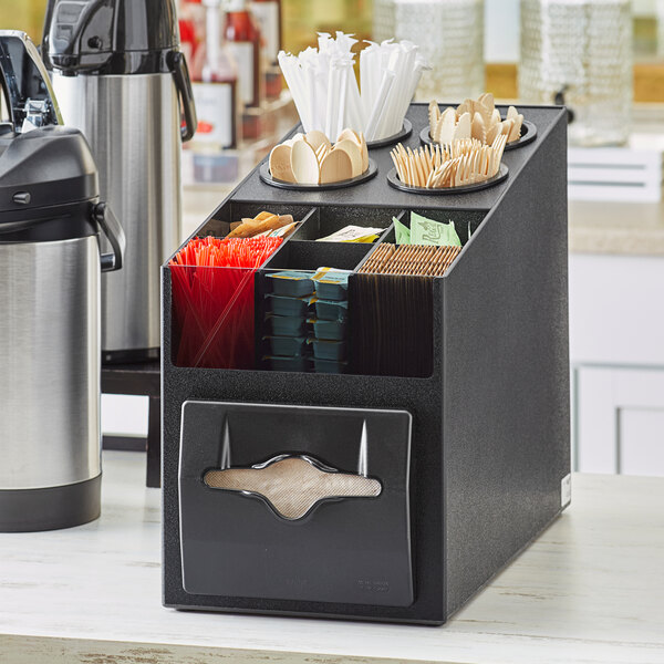 Vollrath CTNFO-06 Countertop Napkin Dispenser / Organizer with 4 