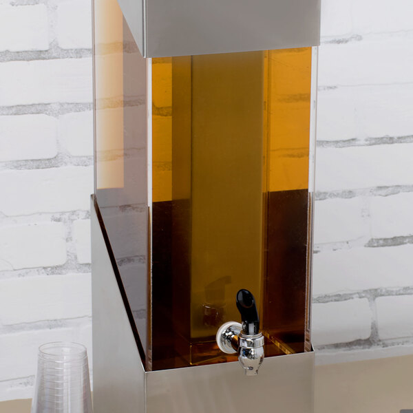 CalMil C1991SSTUBE Stainless Steel Beverage Dispenser Ice Chamber