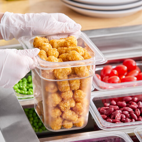 Cambro 86CW135 Camwear® 1/8 Size Clear Polycarbonate Food Pan - 6