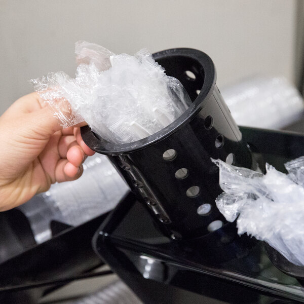 Vollrath FWVH3X2B Black Countertop 6Cylinder Vertical Flatware