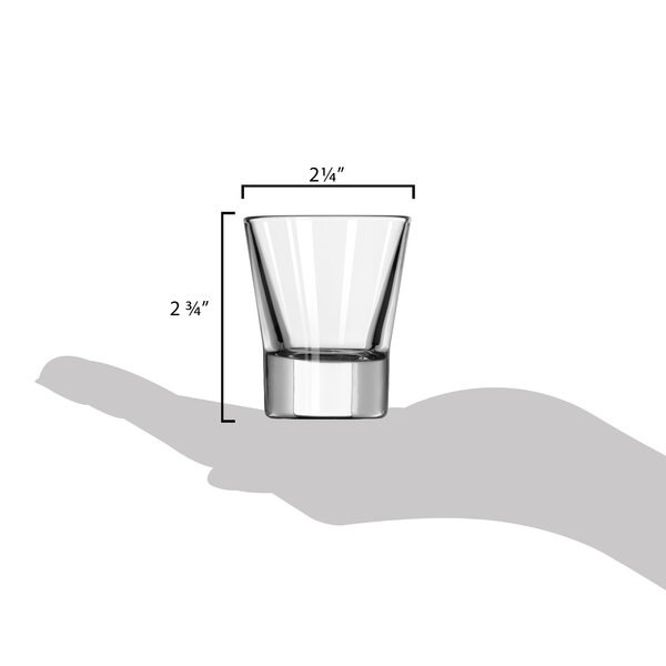 Libbey 11110722 Series V 2.25 oz. Customizable Shot Glass / Espresso